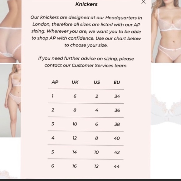 NWT Agent Provocateur Green Panty Panties Knickers AP2 Size 4 B002 - Picture 7 of 7